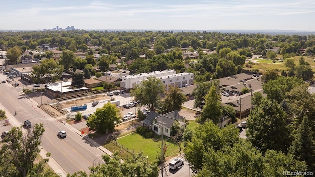 drone / aerial view featuring a residential view