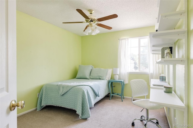 21105 Willow Park Pl, Parker, CO 80138 - carpeted bedroom featuring a ceiling fan and a textured ceiling