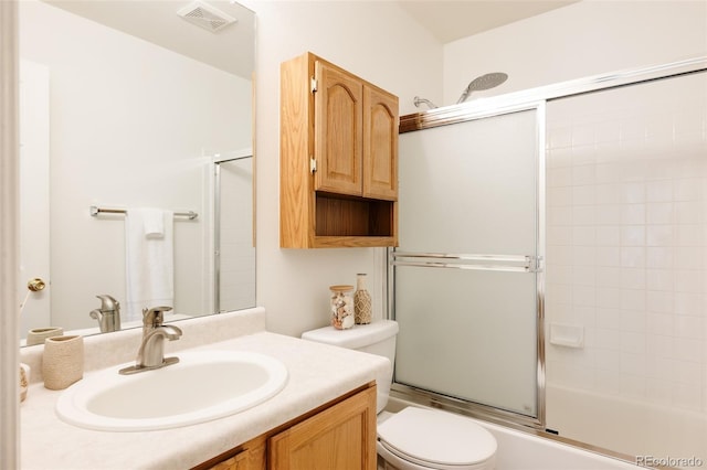 21105 Willow Park Pl, Parker, CO 80138 - bathroom with vanity and bath / shower combo with glass door