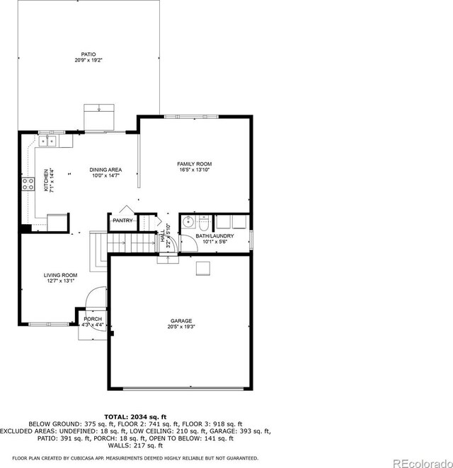 21105 Willow Park Pl, Parker, CO 80138 - view of floor plan / room layout