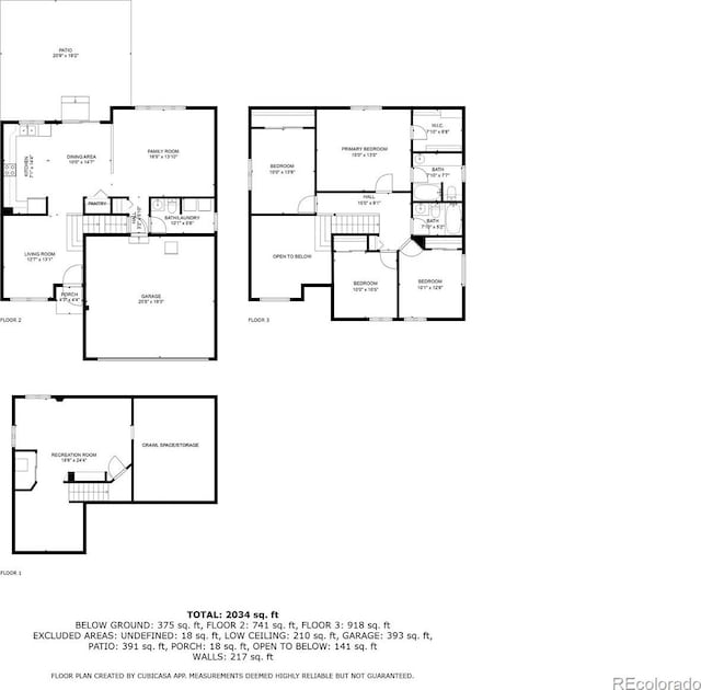 21105 Willow Park Pl, Parker, CO 80138 - view of home floor plan