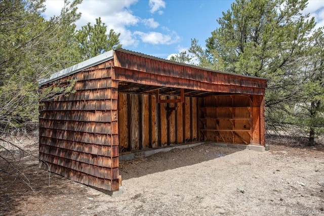 view of shed / structure