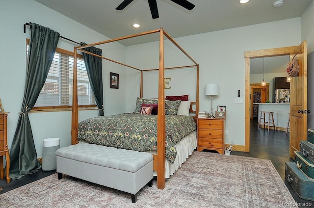 146 Raven Way, Buena Vista, CO 81211 - bedroom with recessed lighting and ceiling fan