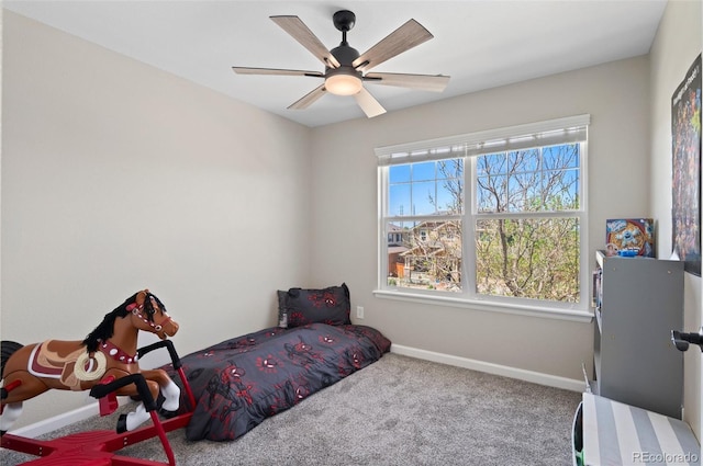 24738 E Layton Pl, Aurora, CO 80016 - carpeted bedroom featuring baseboards and ceiling fan
