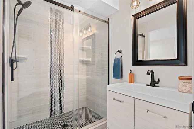 24738 E Layton Pl, Aurora, CO 80016 - bathroom with a stall shower and vanity