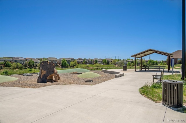 24738 E Layton Pl, Aurora, CO 80016 - view of play area with central AC, a residential view, and a gazebo