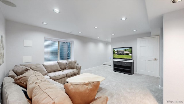 10886 Pheasant Run, Littleton, CO 80125 - carpeted living room with recessed lighting and baseboards
