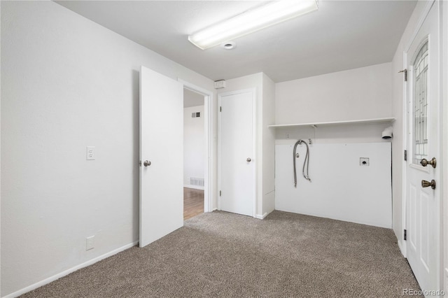 3955 S Hazel Ct, Englewood, CO 80110 - washroom with electric dryer hookup and carpet flooring