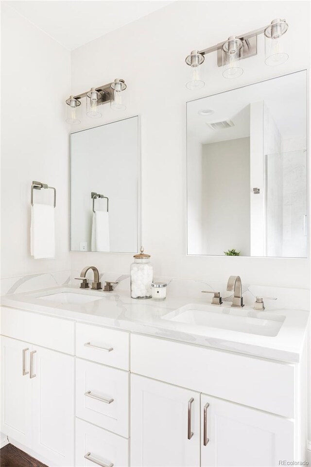 bathroom featuring vanity