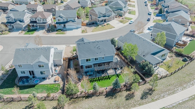 aerial perspective of suburban area