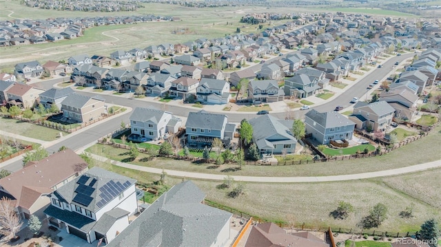 aerial perspective of suburban area