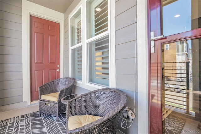 exterior space with a porch