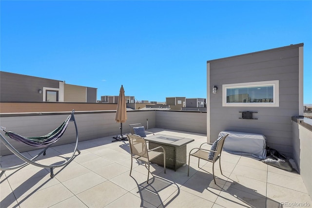 view of patio with outdoor dining space