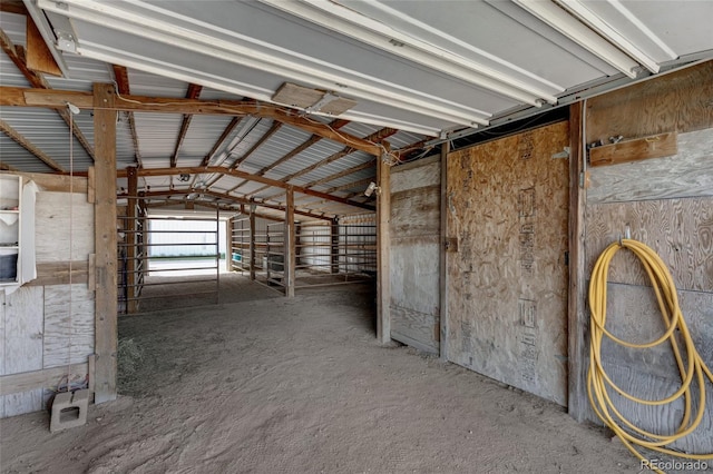 view of horse barn