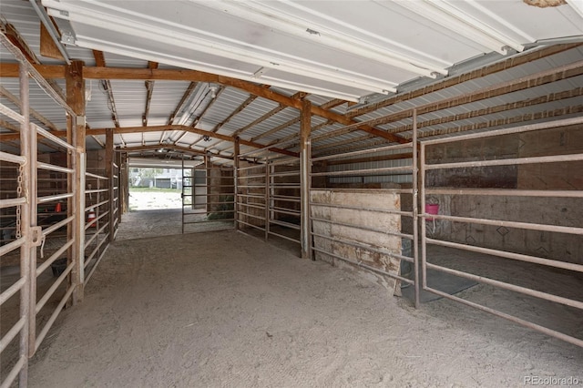 view of stable