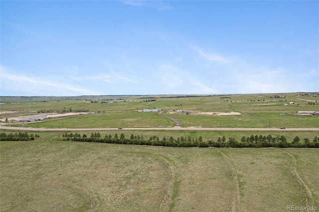 aerial view of sparsely populated area