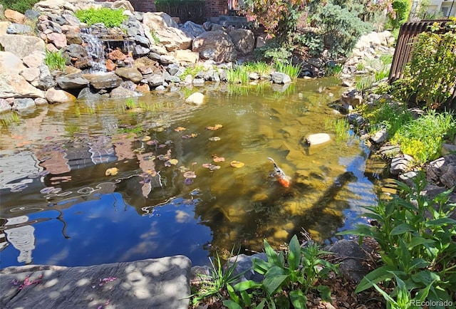 13873 E Lehigh Ave Unit E, Aurora, CO 80014 - exterior view of a garden pond
