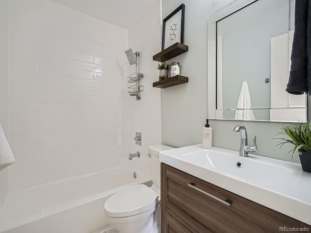 9430 Carr St, Westminster, CO 80021 - full bath with vanity, toilet, and shower / bathtub combination
