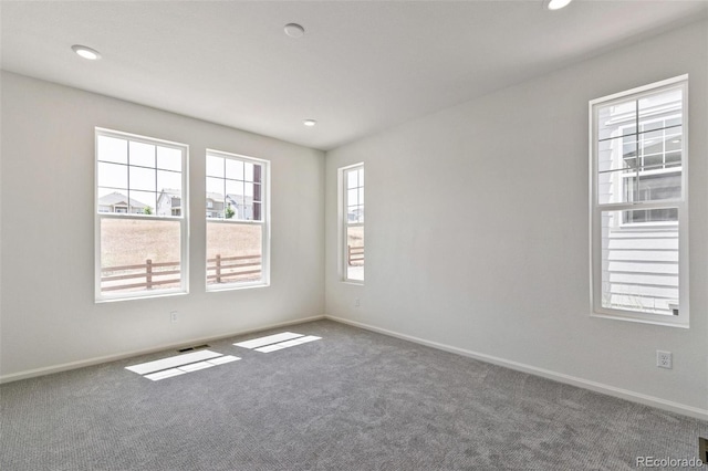 view of carpeted empty room