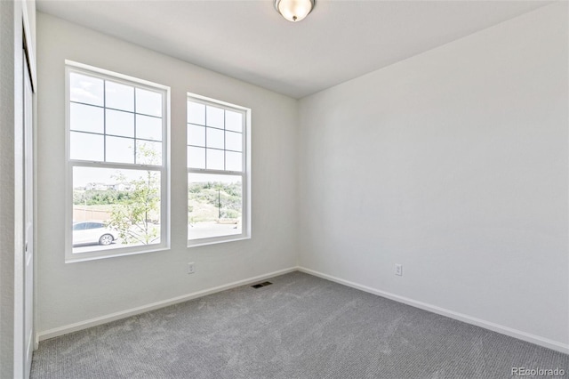 carpeted empty room with plenty of natural light