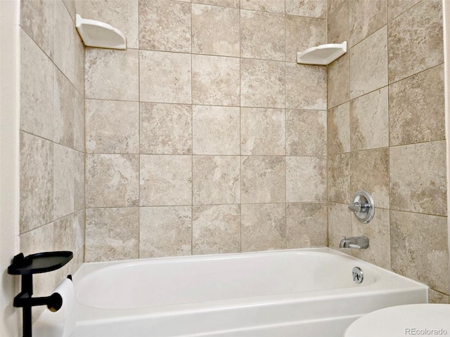 full bath with  shower combination and toilet