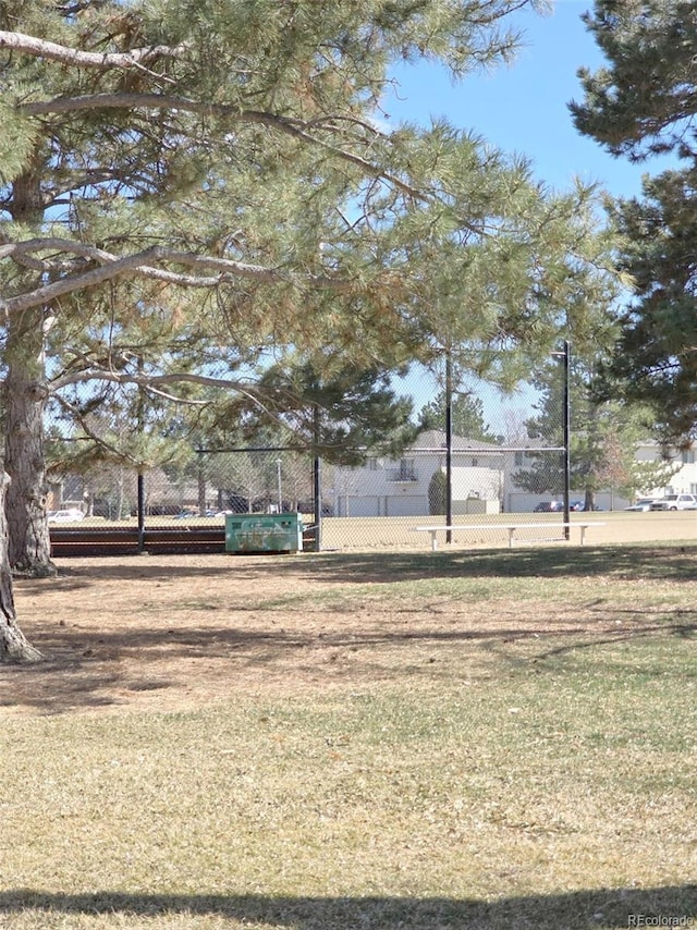 view of community with a yard