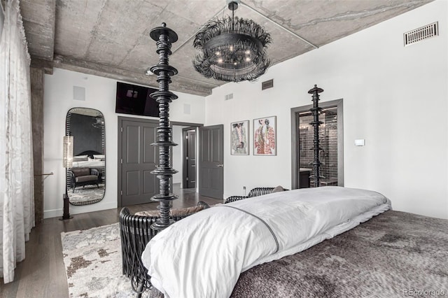 1735 19th St Unit 6D, Denver, CO 80202 - bedroom with wood finished floors