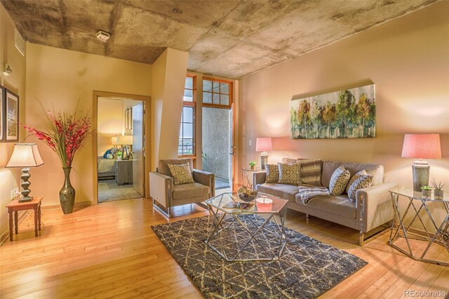 275 S Harrison St Unit 409, Denver, CO 80209 - living room with hardwood / wood-style flooring
