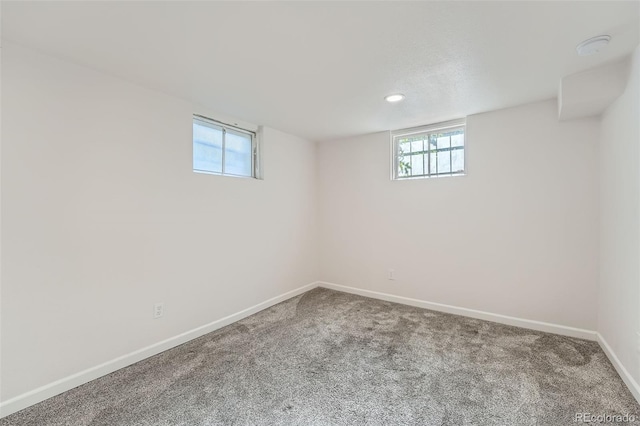 1926 S Yates St, Denver, CO 80219 - below grade area with carpet and recessed lighting
