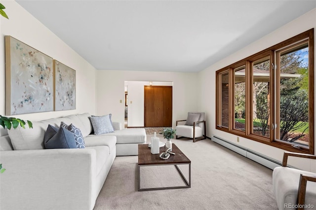 1198 Crestmoor Dr, Boulder, CO 80303 - living room with carpet floors and baseboard heating