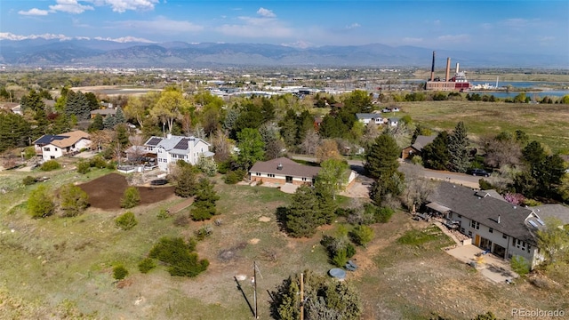 1198 Crestmoor Dr, Boulder, CO 80303 - aerial view of property and surrounding area featuring a water and mountain view