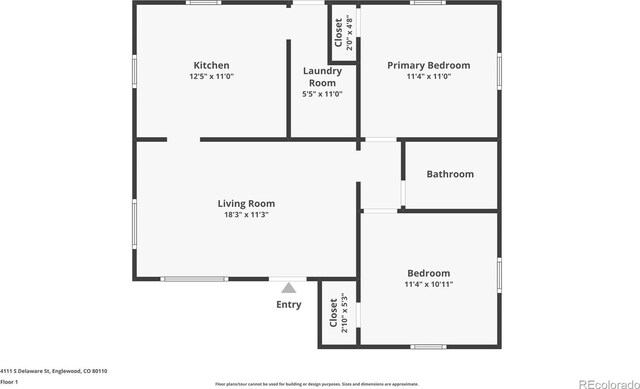 4111 S Delaware St, Englewood, CO 80110 - view of floor plan / room layout