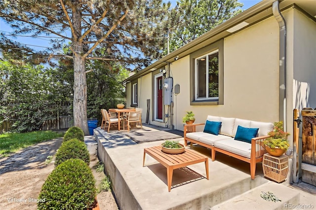4111 S Delaware St, Englewood, CO 80110 - view of patio featuring an outdoor living space and outdoor dining space