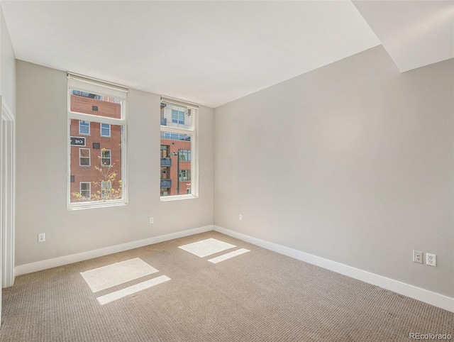 view of carpeted empty room