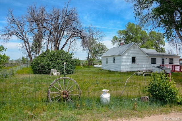21064 Kelly St, Matheson, CO 80830 - view of yard with a deck