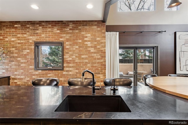 114 El Paso Blvd, Manitou Springs, CO 80829 - kitchen with stainless steel counters and recessed lighting