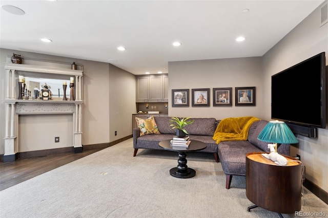 114 El Paso Blvd, Manitou Springs, CO 80829 - living area featuring recessed lighting and wood finished floors