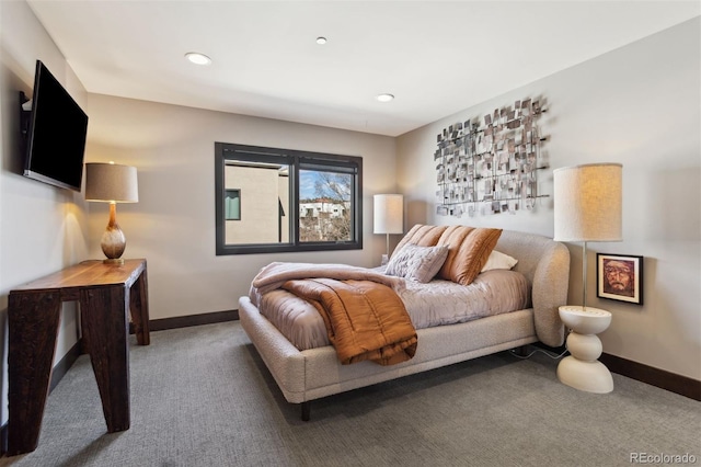 114 El Paso Blvd, Manitou Springs, CO 80829 - carpeted bedroom with baseboards and recessed lighting