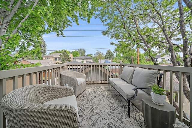 2340 S Columbine St, Denver, CO 80210 - deck featuring an outdoor hangout area
