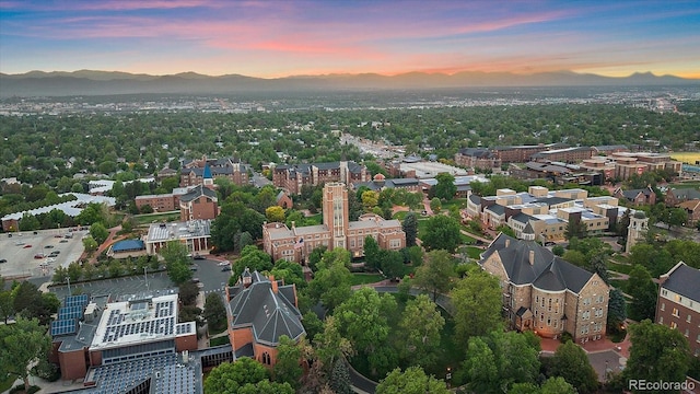 2340 S Columbine St, Denver, CO 80210 - aerial view at dusk of a mountain view