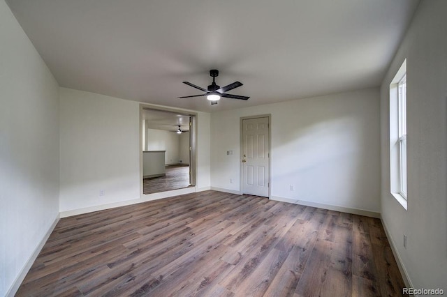 1815 S Monroe St, Denver, CO 80210 - unfurnished room featuring ceiling fan and wood finished floors