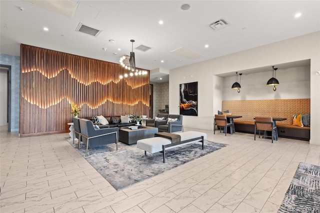 lobby with visible vents