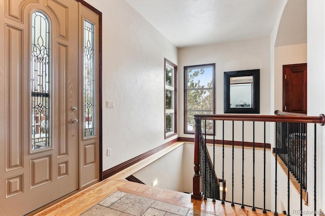 view of entrance foyer