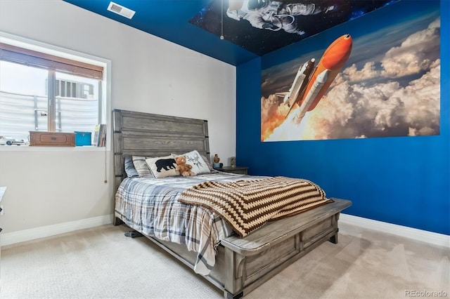 bedroom featuring carpet floors