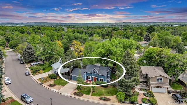 1304 Ceres Dr, Lafayette, CO 80026 - view of aerial view at dusk
