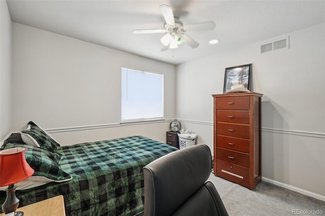 13802 Jasmine St, Thornton, CO 80602 - carpeted bedroom with a ceiling fan and recessed lighting