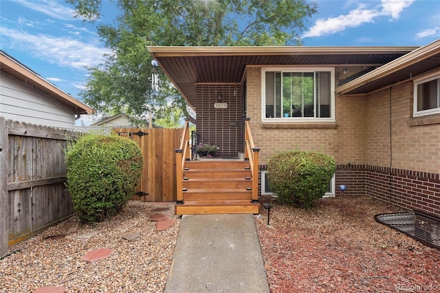 view of entrance to property