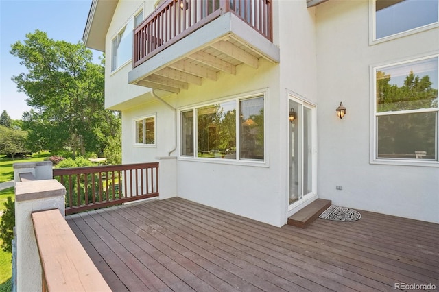 2247 Eagles Nest Dr, Lafayette, CO 80026 - view of wooden deck