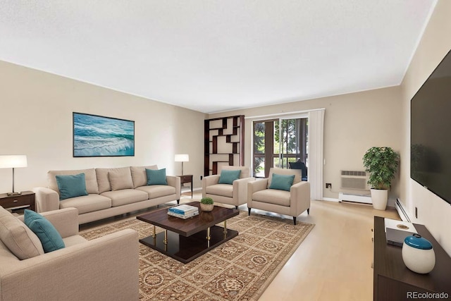 3022 S Wheeling Way Unit 107, Aurora, CO 80014 - living area featuring wood finished floors and baseboards