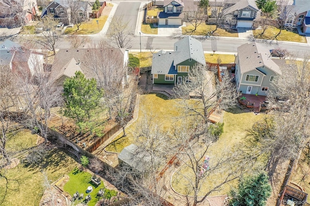 birds eye view of property featuring a residential view